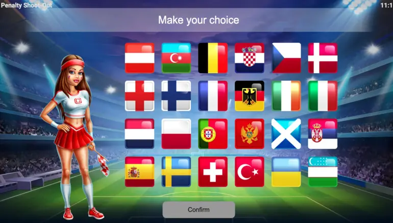 Main page: short summary about the game Penalty Shoot Out